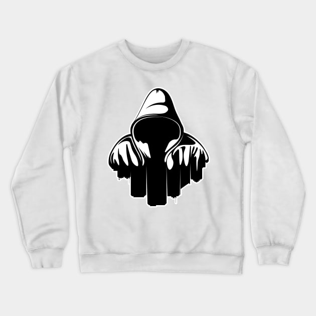 Hooded Man - Urban Style Crewneck Sweatshirt by Hoyda